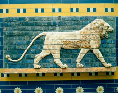 Lion Representing Ishtar, from Babylon, 625-539 BC by Babylonian